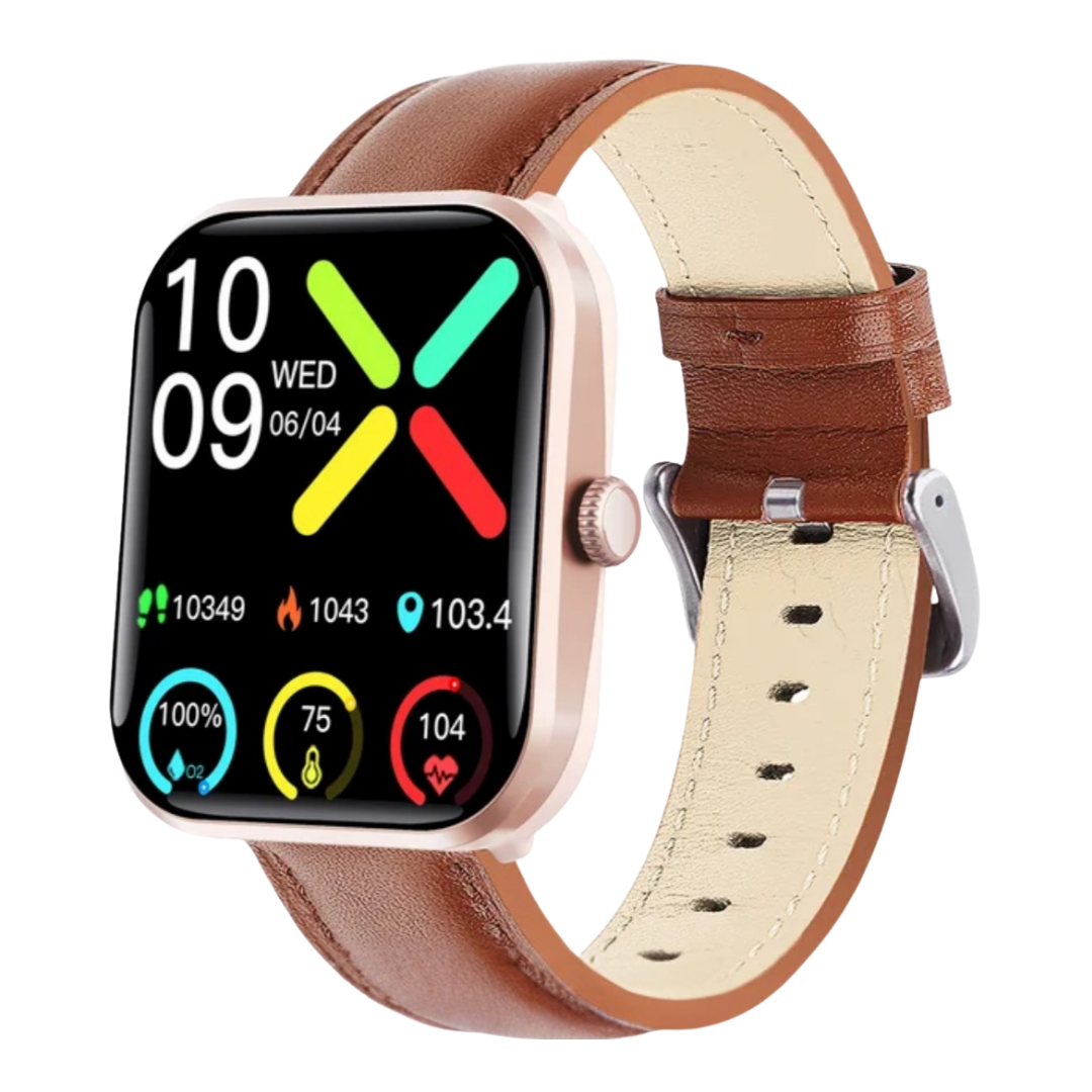 vigour Health Watch Brown Leather